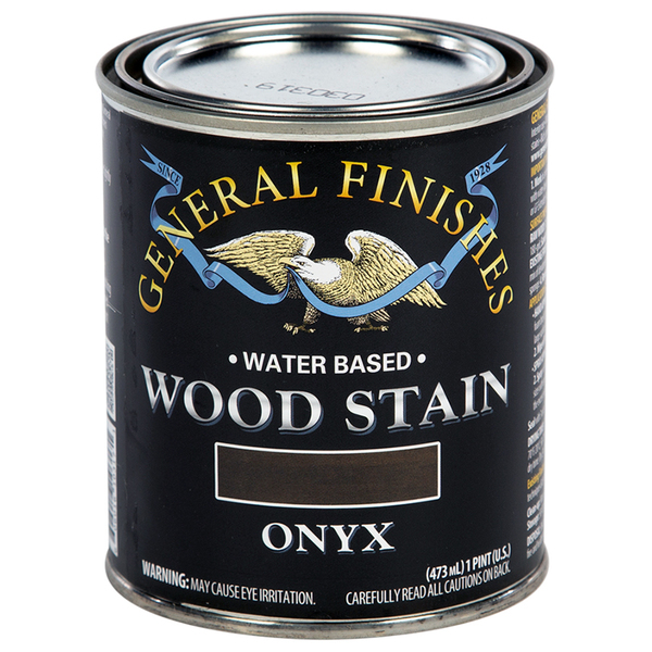 General Finishes 1 Pt Onyx Wood Stain Water-Based Penetrating Stain WFPT